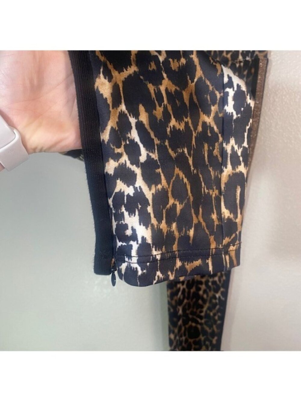 PAM & GELA LEOPARD PRINT TRACK PANTS RACING STRIPE Size Small - Picture 6 of 6